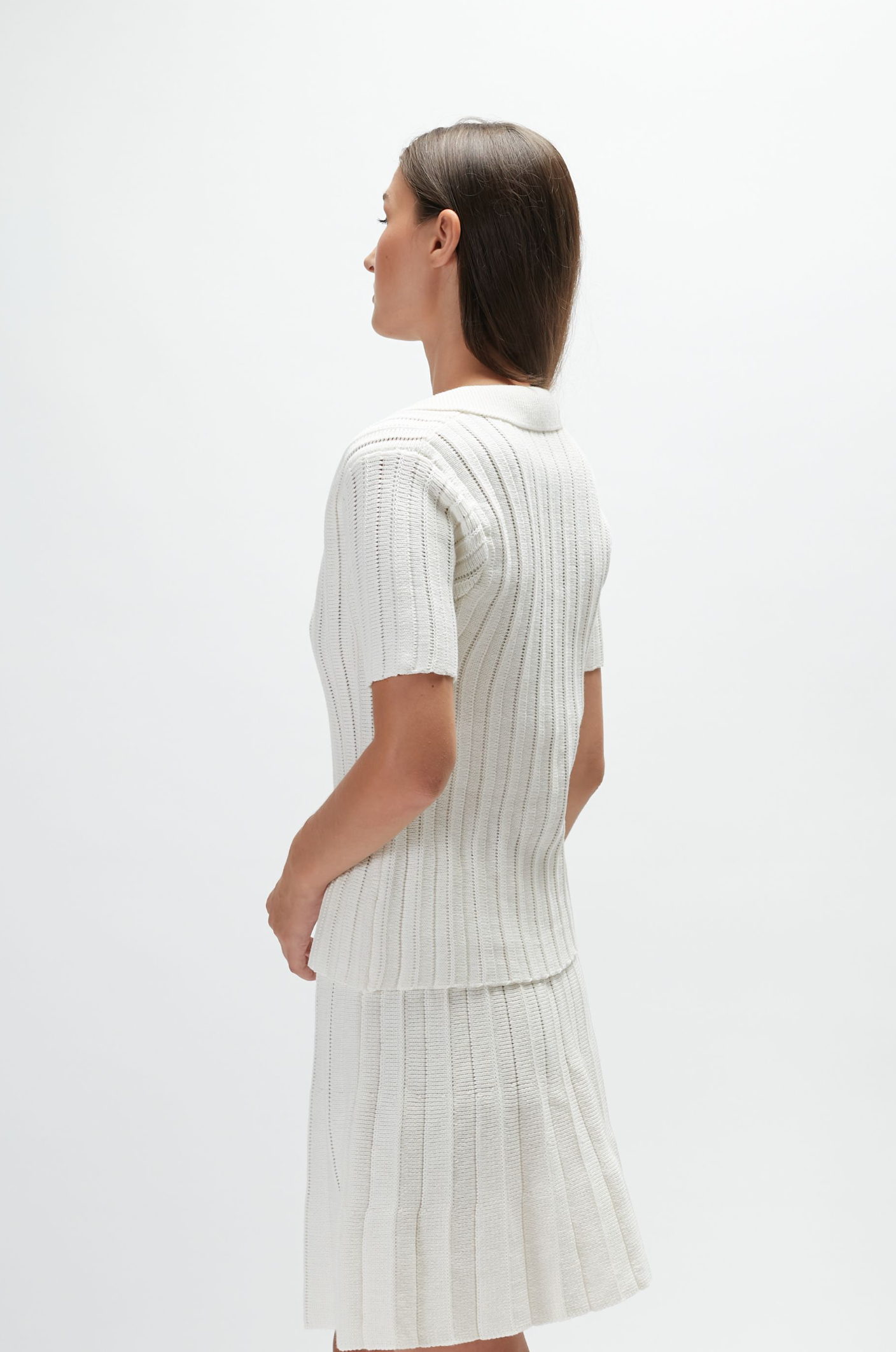 Magda Knit Top - White
