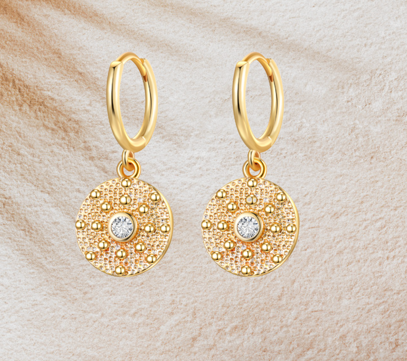 Round Pear Earrings