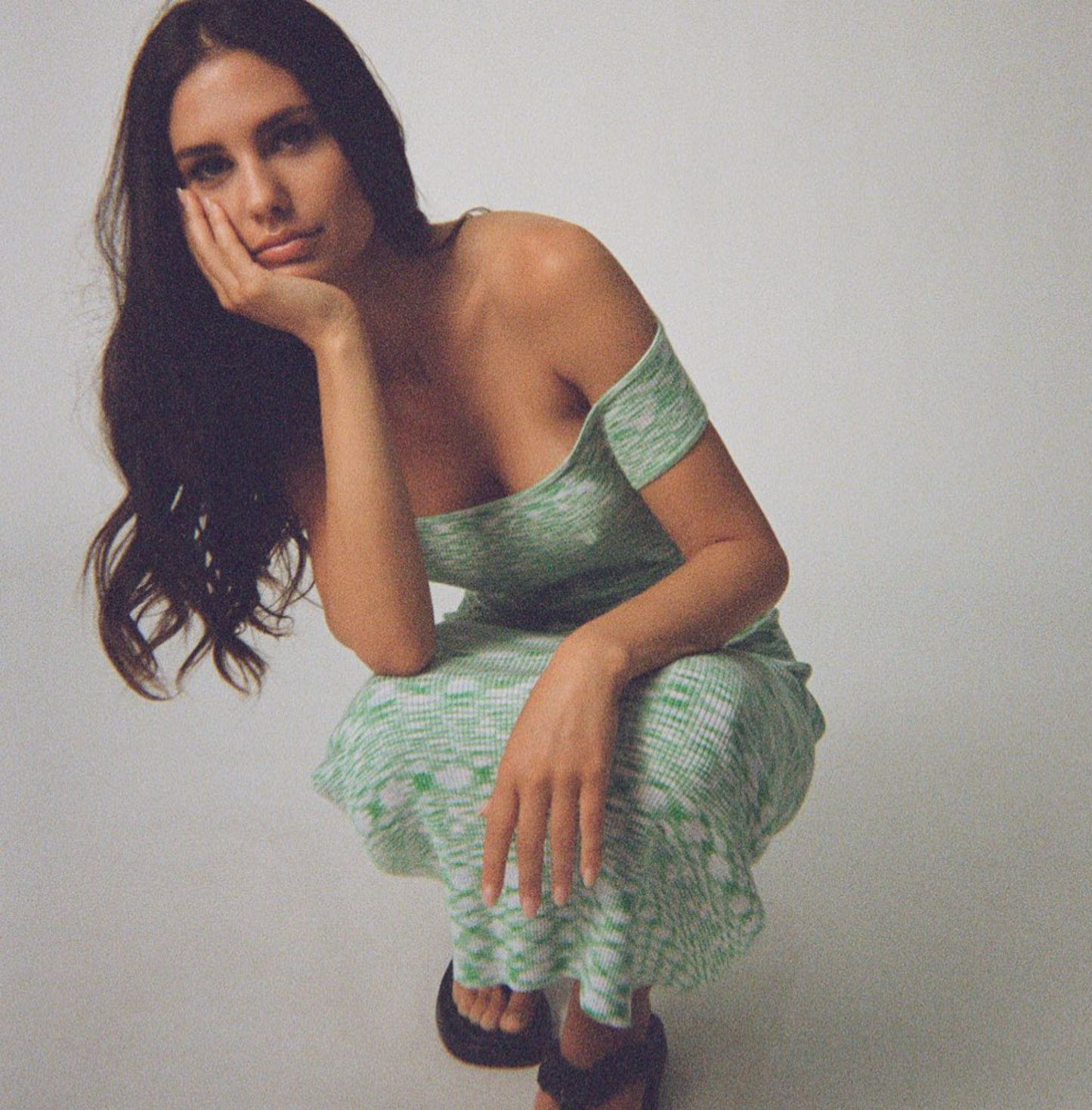 Keya Dress - Lime Static