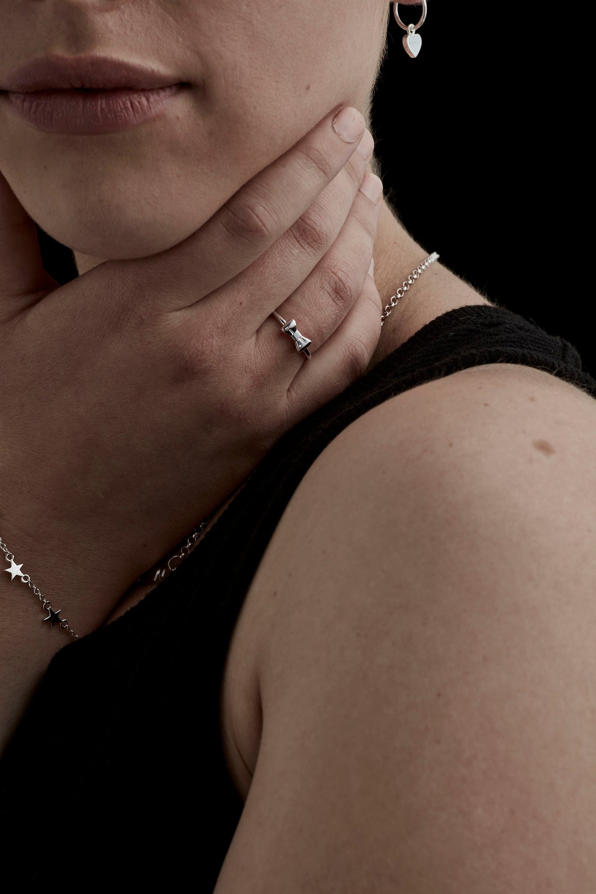 Baby Bow Ring - Silver