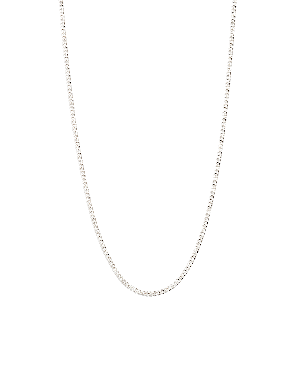 Bespoke Curb Chain 16-18" - Silver