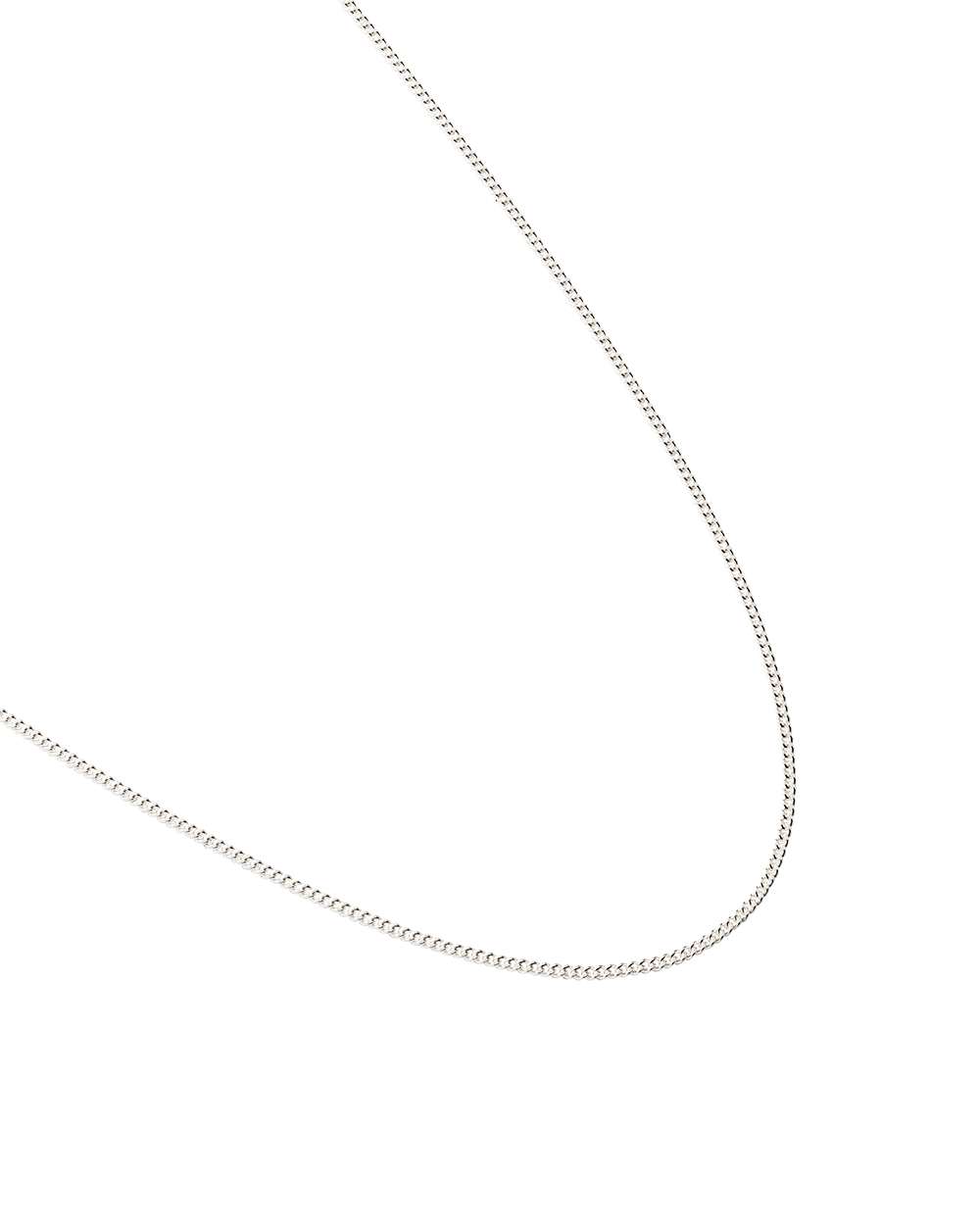 Bespoke Curb Chain 16-18" - Silver