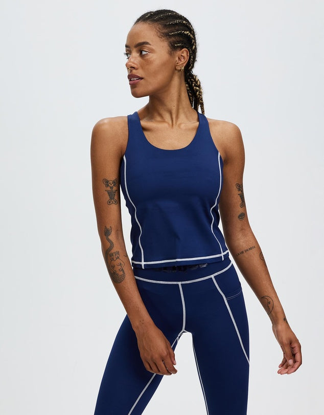 Conquest Performance Tank - Navy