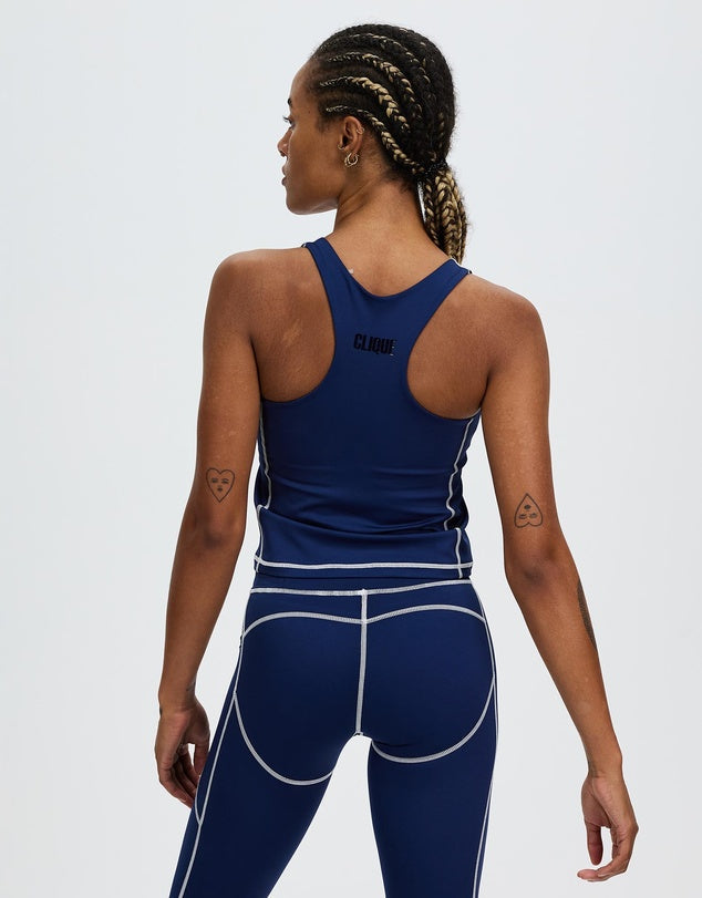 Conquest Performance Tank - Navy