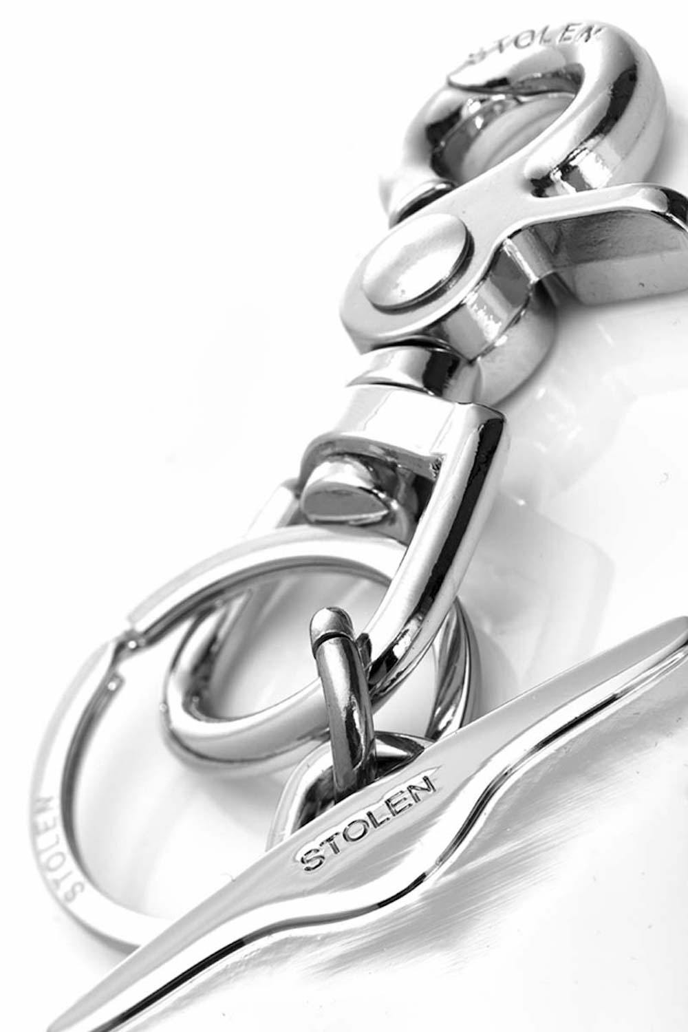 Lucky Tooth Key Ring - Silver