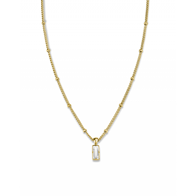 Crystal Necklace - Gold - J441