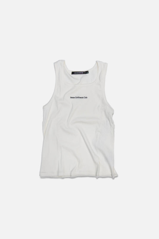 Serif Tank - Vintage White