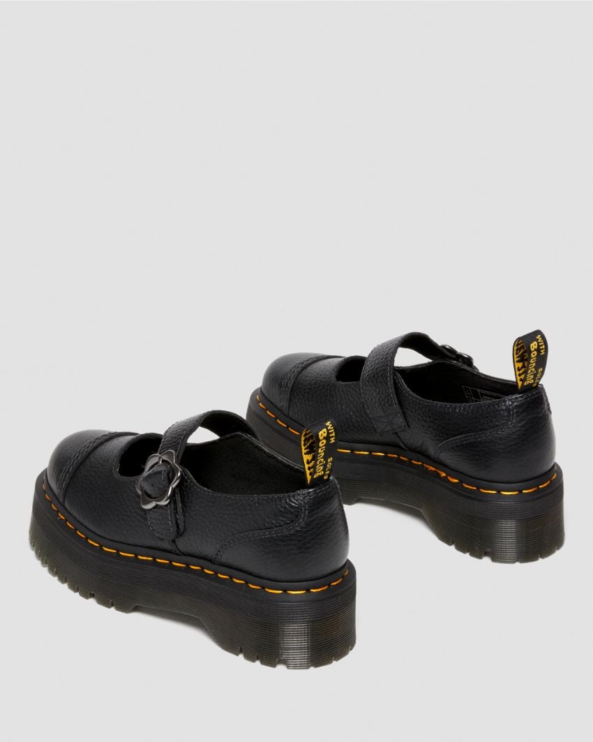 Addina Quad Flower Mary Jane Shoe - Black
