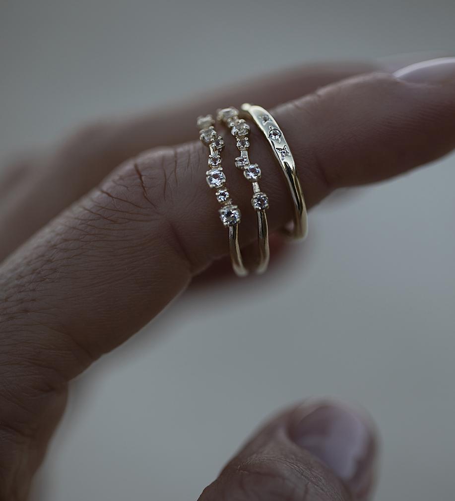 Shimmer Topaz Ring - Gold