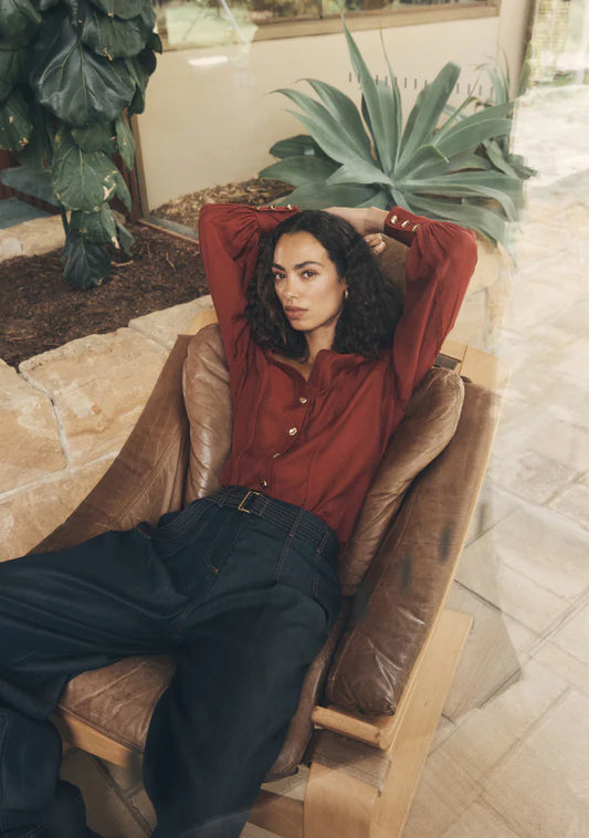 Astra Blouse - Wine