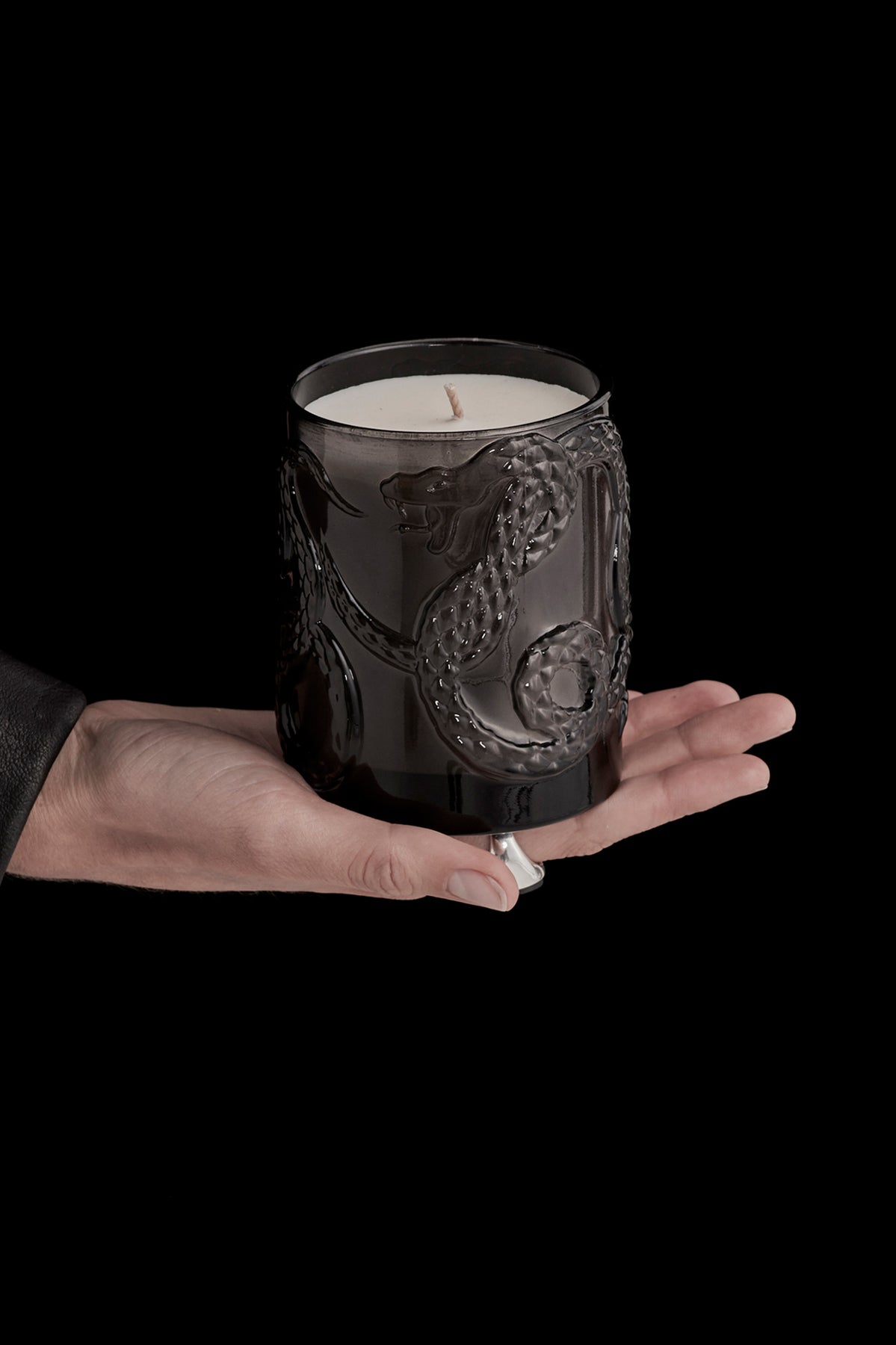 Amber Dream Candle - Black Coated Glass