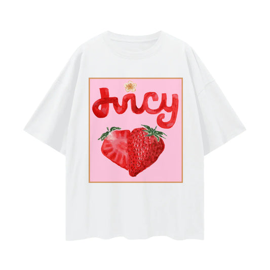 Juicy Oversize Tee - Lucent White