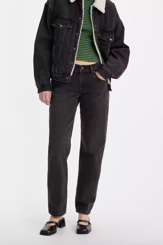 Middy Straight - Black Worn In