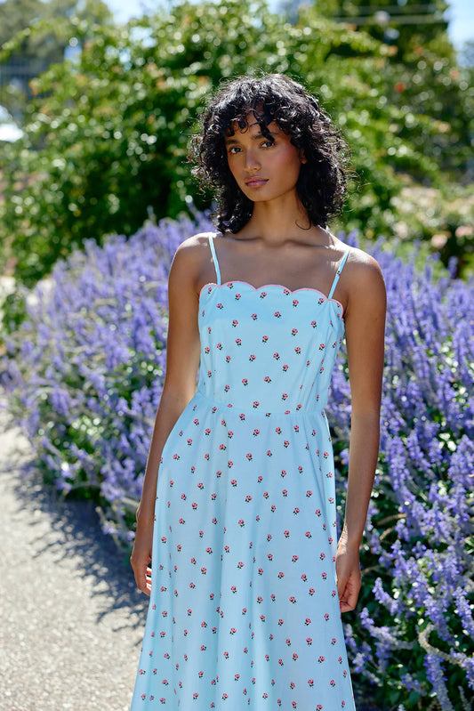 Elena Dress - Artic Rose