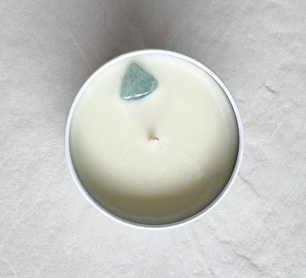 Aquamarine Crystal Candle - Rejuvinate