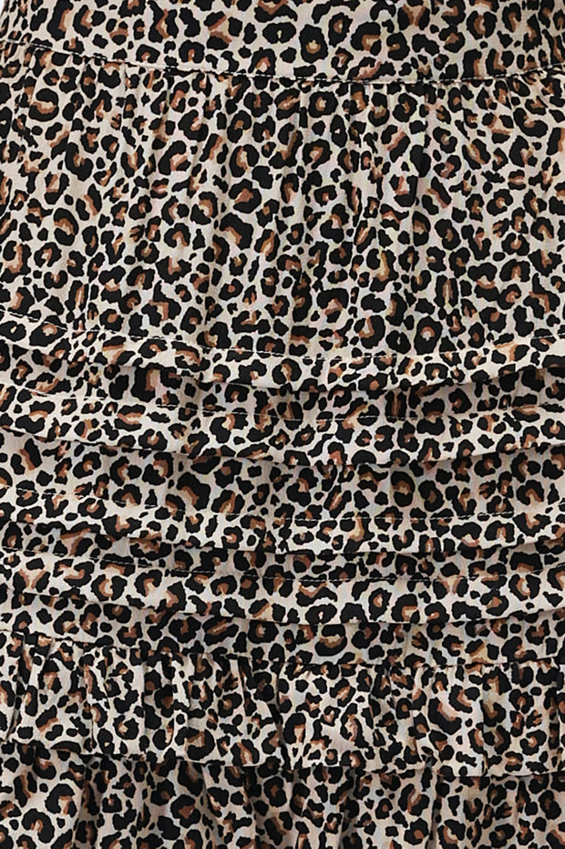 Skye Mini Skirt - Desert Leopard