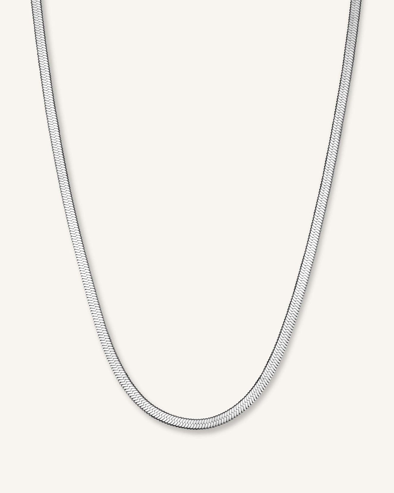 Snake Necklace - Silver J528