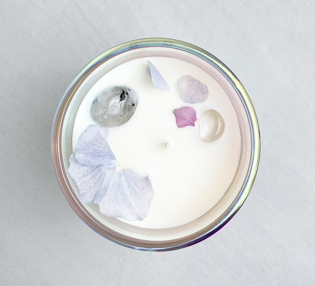 Moonstone Dream Crystal Candle -Peace