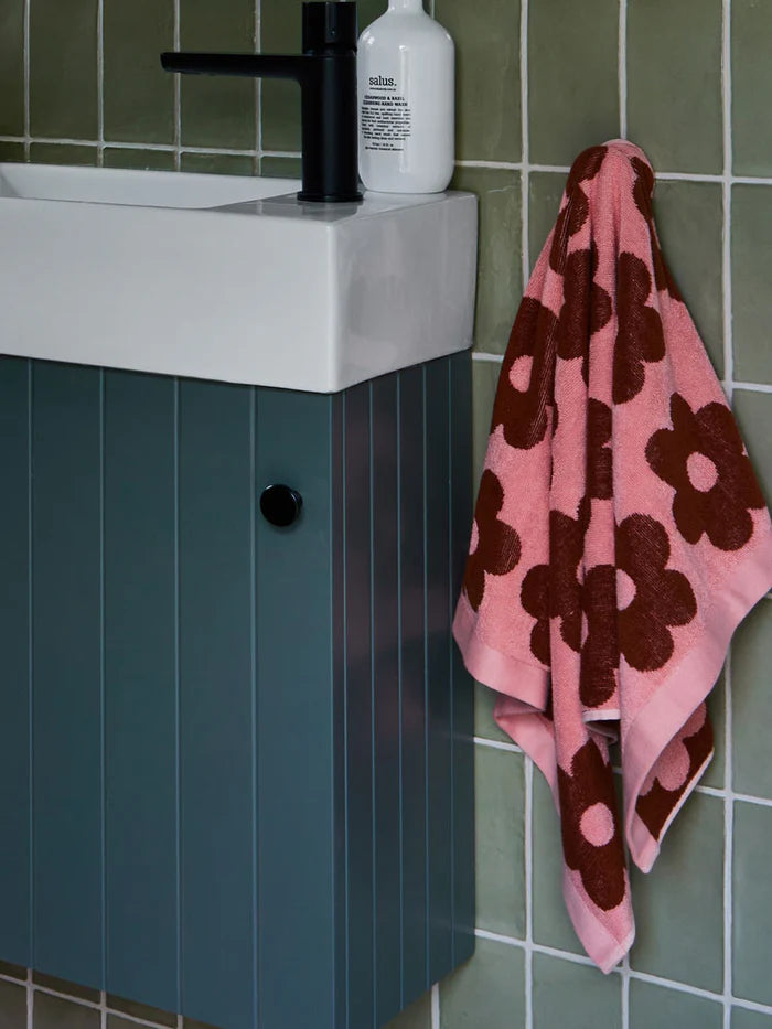 Hand Towel - Winter Flowerbed