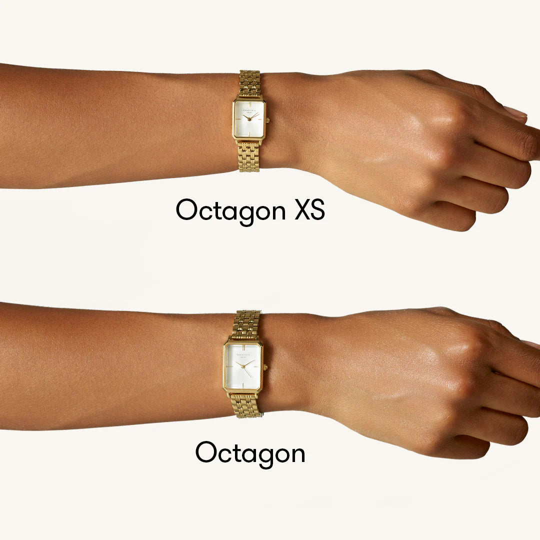 Octagon Wht DL - GLD BRCT - O04