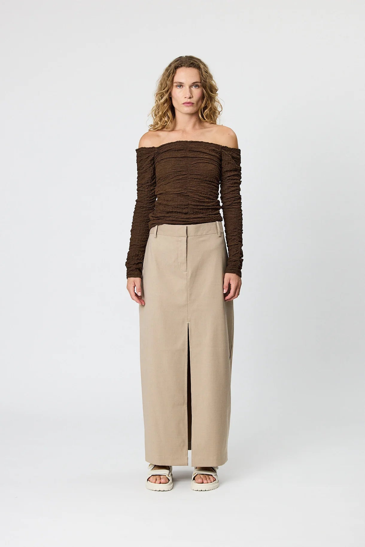 Lola Maxi Skirt - Oat