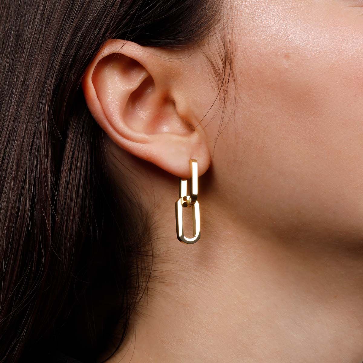 Dual Hoops Earrings - Gold J585