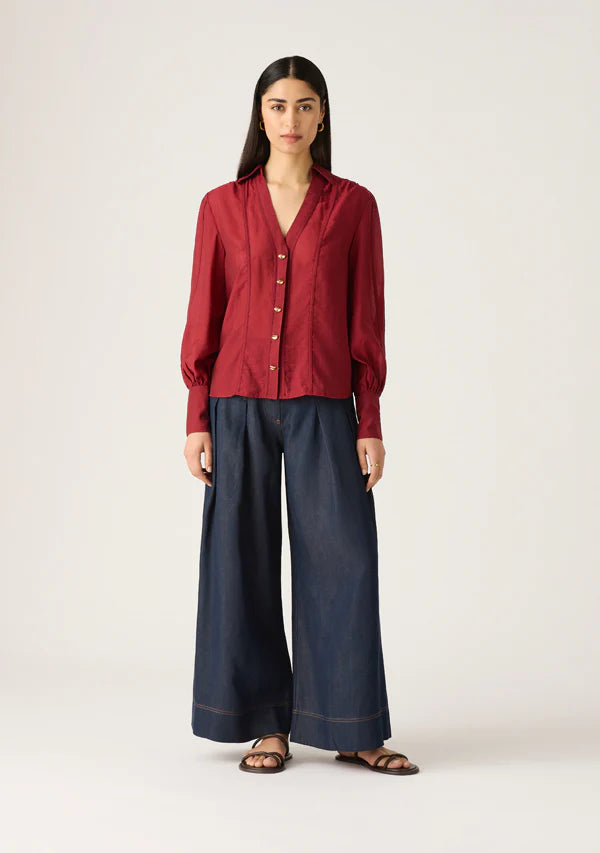 Astra Blouse - Wine