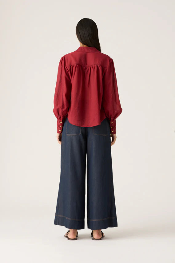 Astra Blouse - Wine