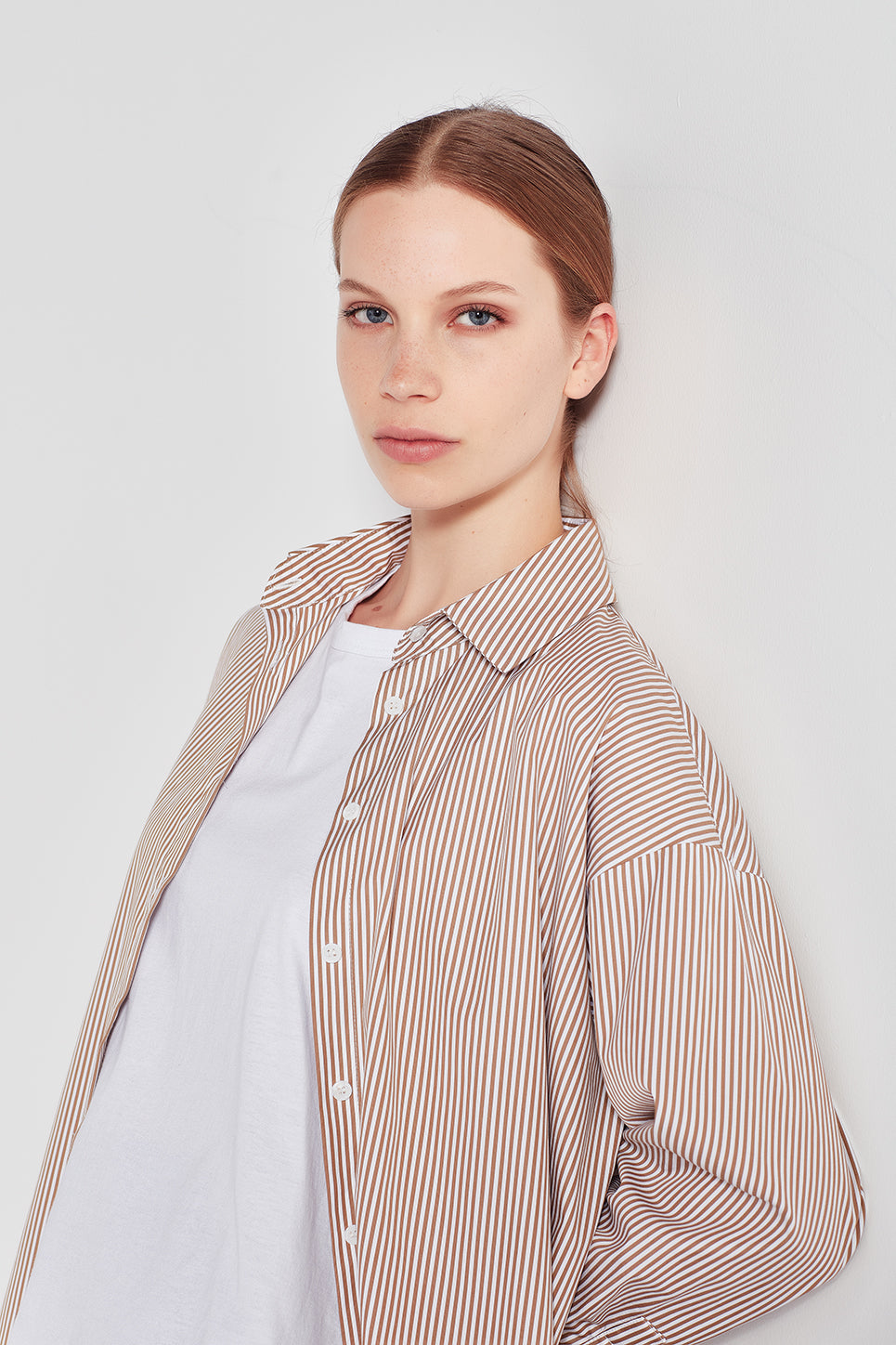 Baildon Shirt - Tobacco Stripe