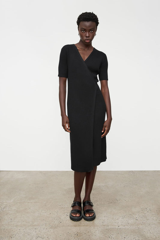 Annie Wrap Dress - Black