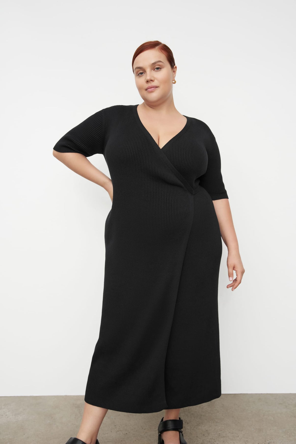 Annie Wrap Dress - Black