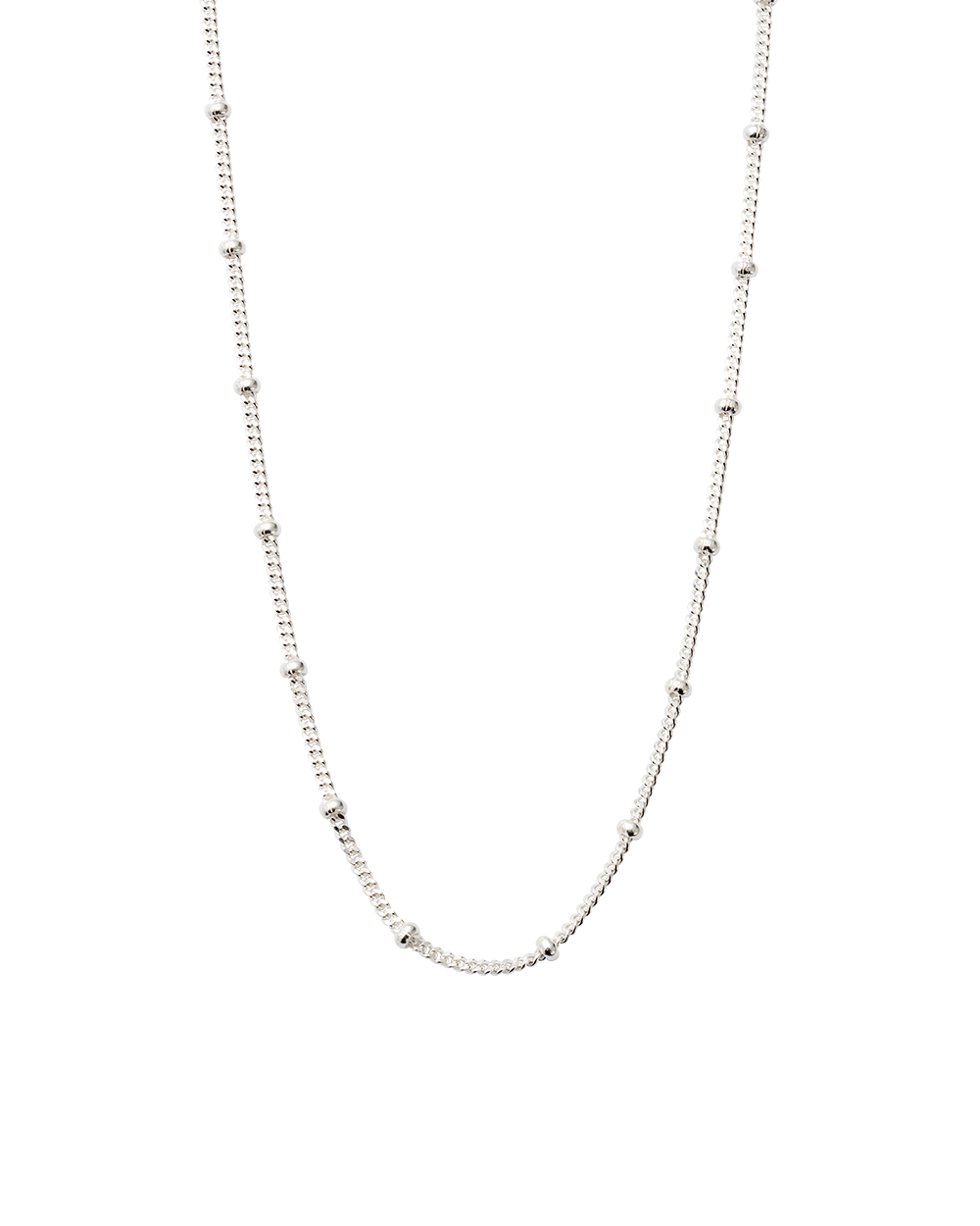 Bespoke Ball Chain 22"-25" Silver