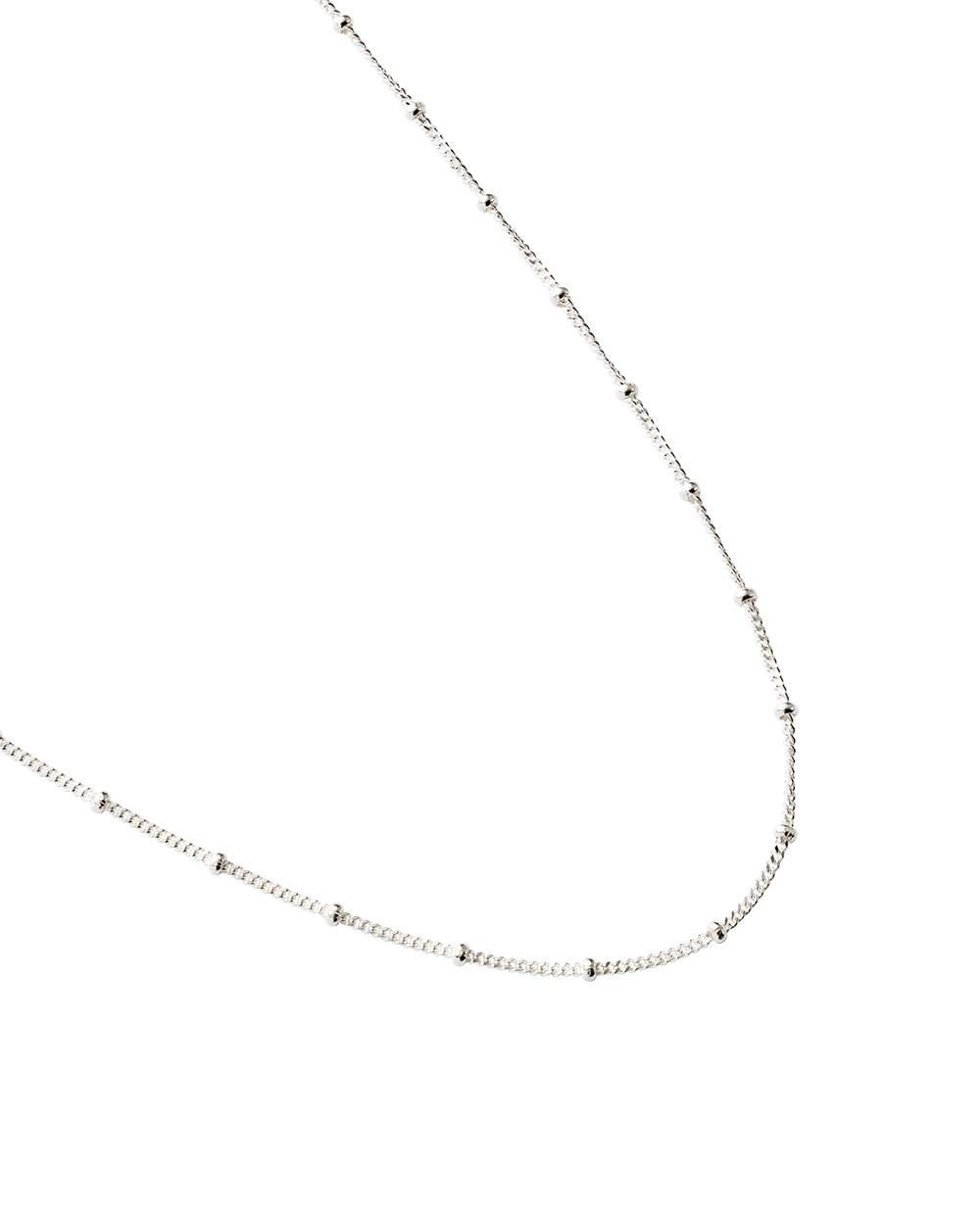 Bespoke Ball Chain 22"-25" Silver