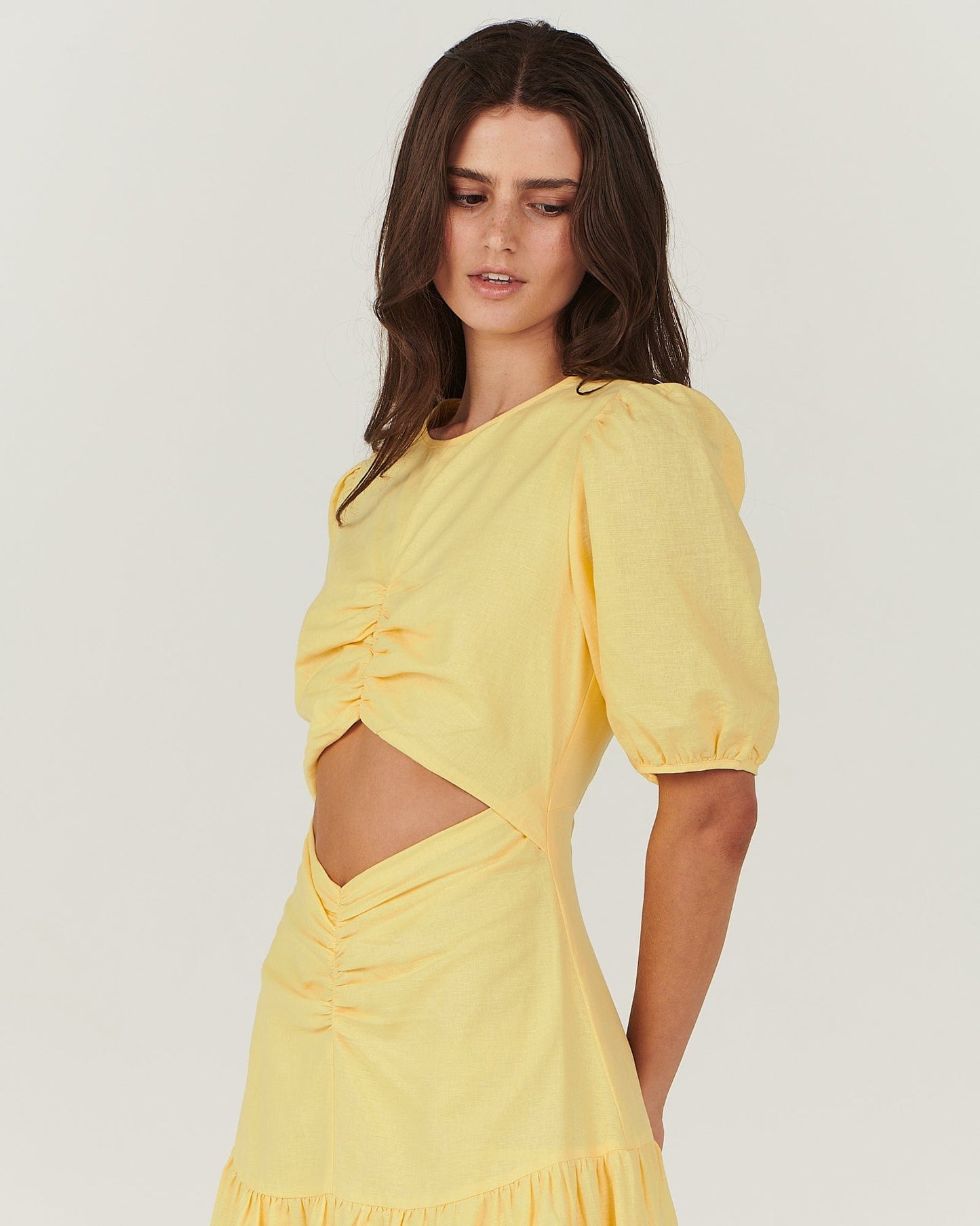 Alfie Maxi Dress - Lemon