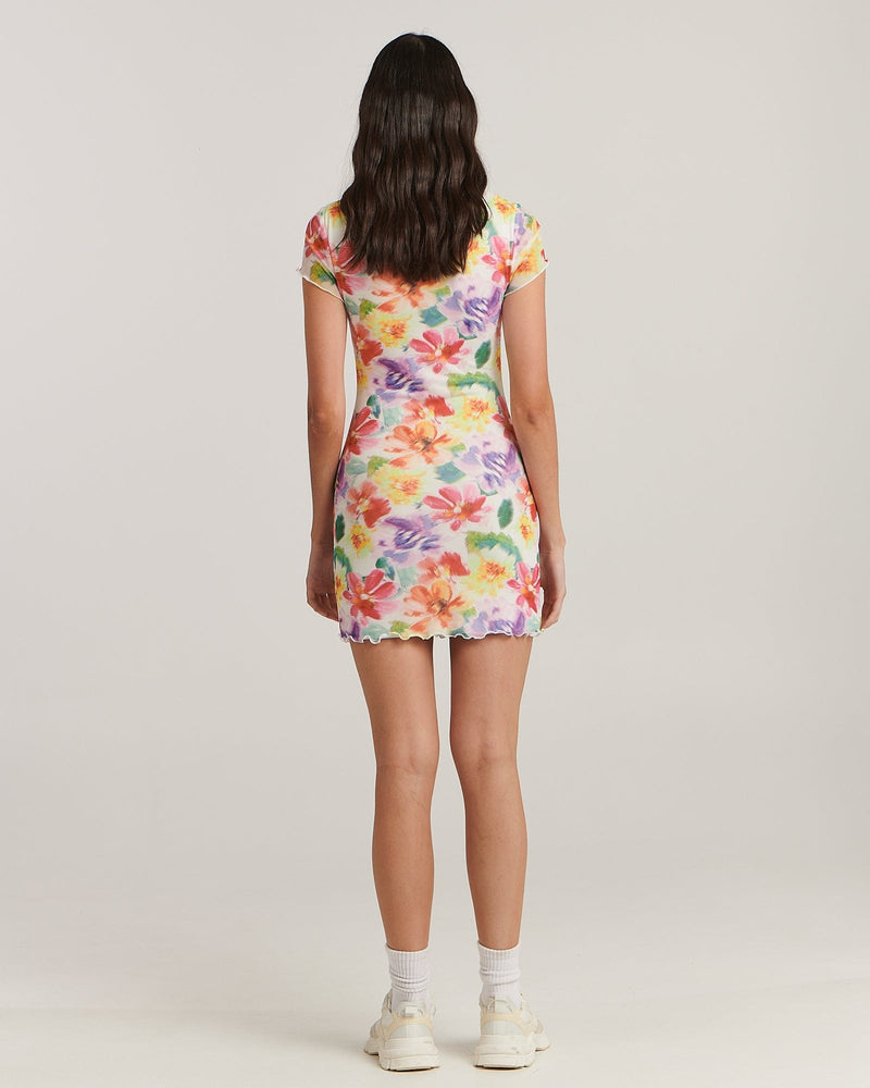 Alicia Mini Dress - Blurred Floral