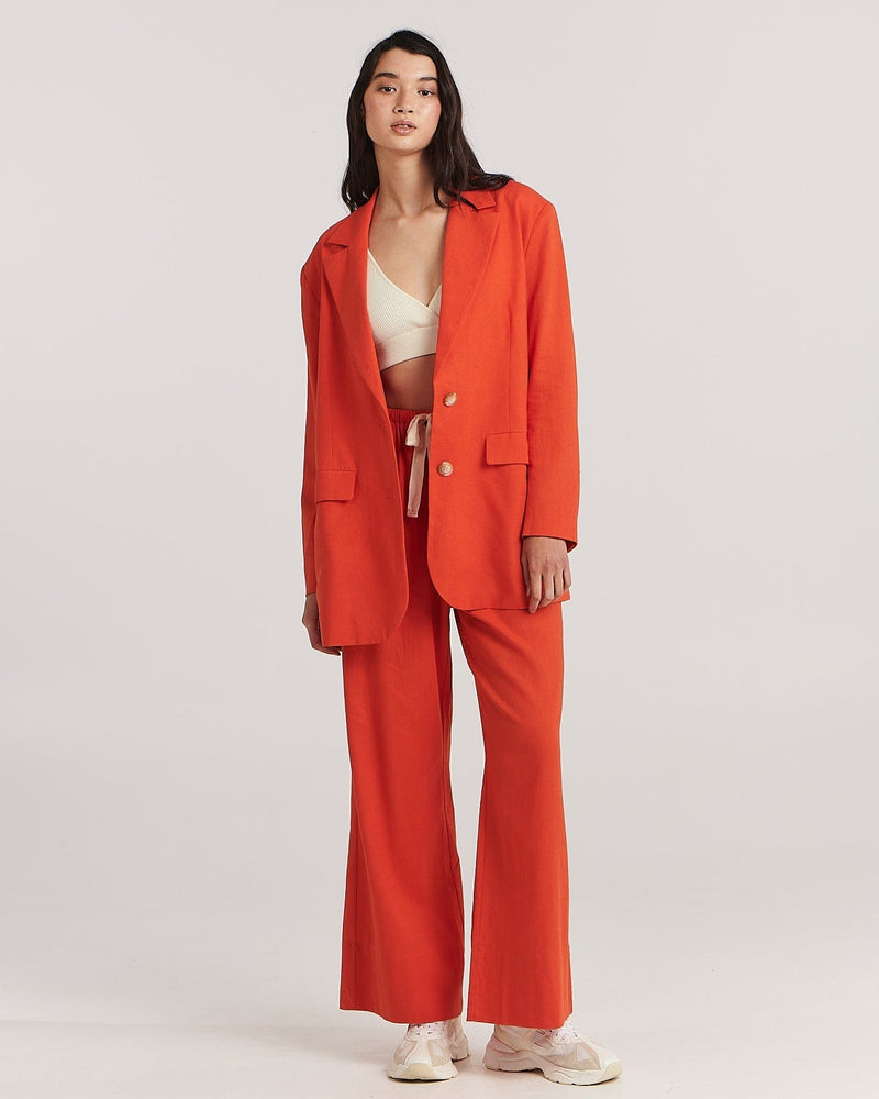 Addison Blazer - Tangerine Tango