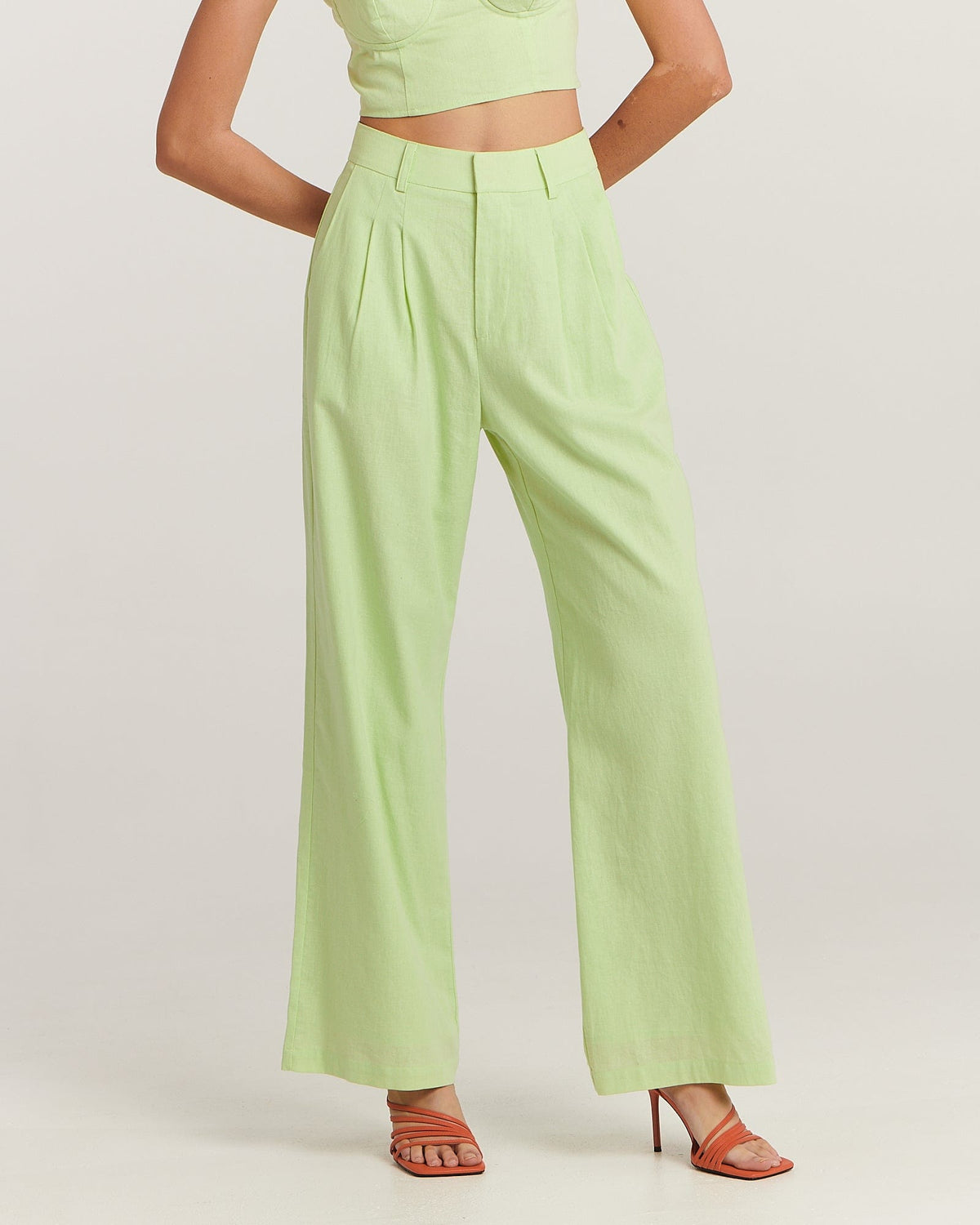 Halee Pant - Calming Green