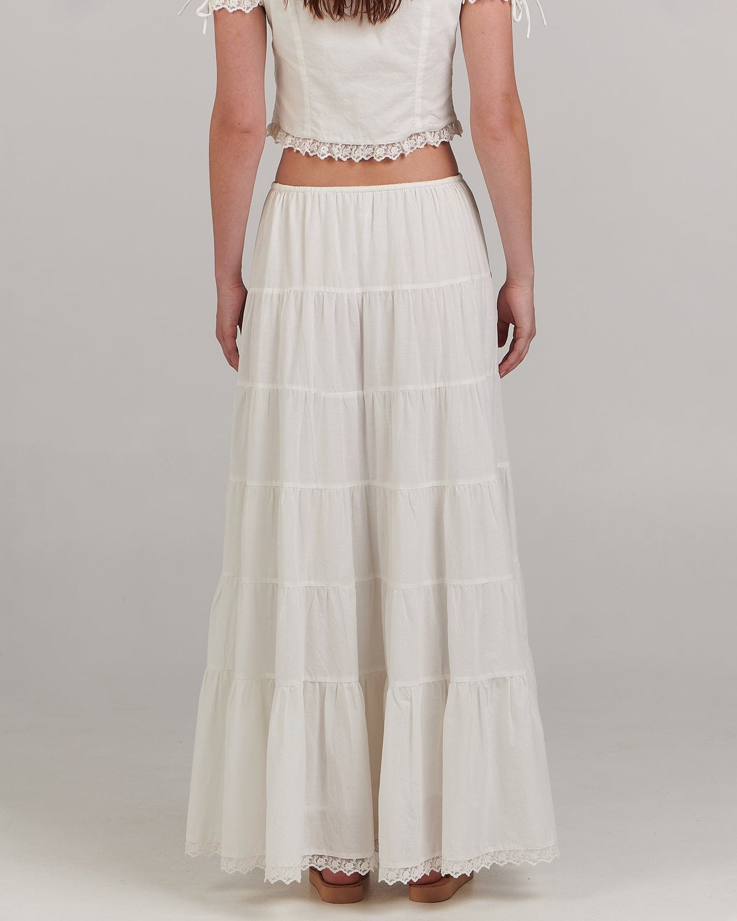 Poppy Maxi Skirt - White