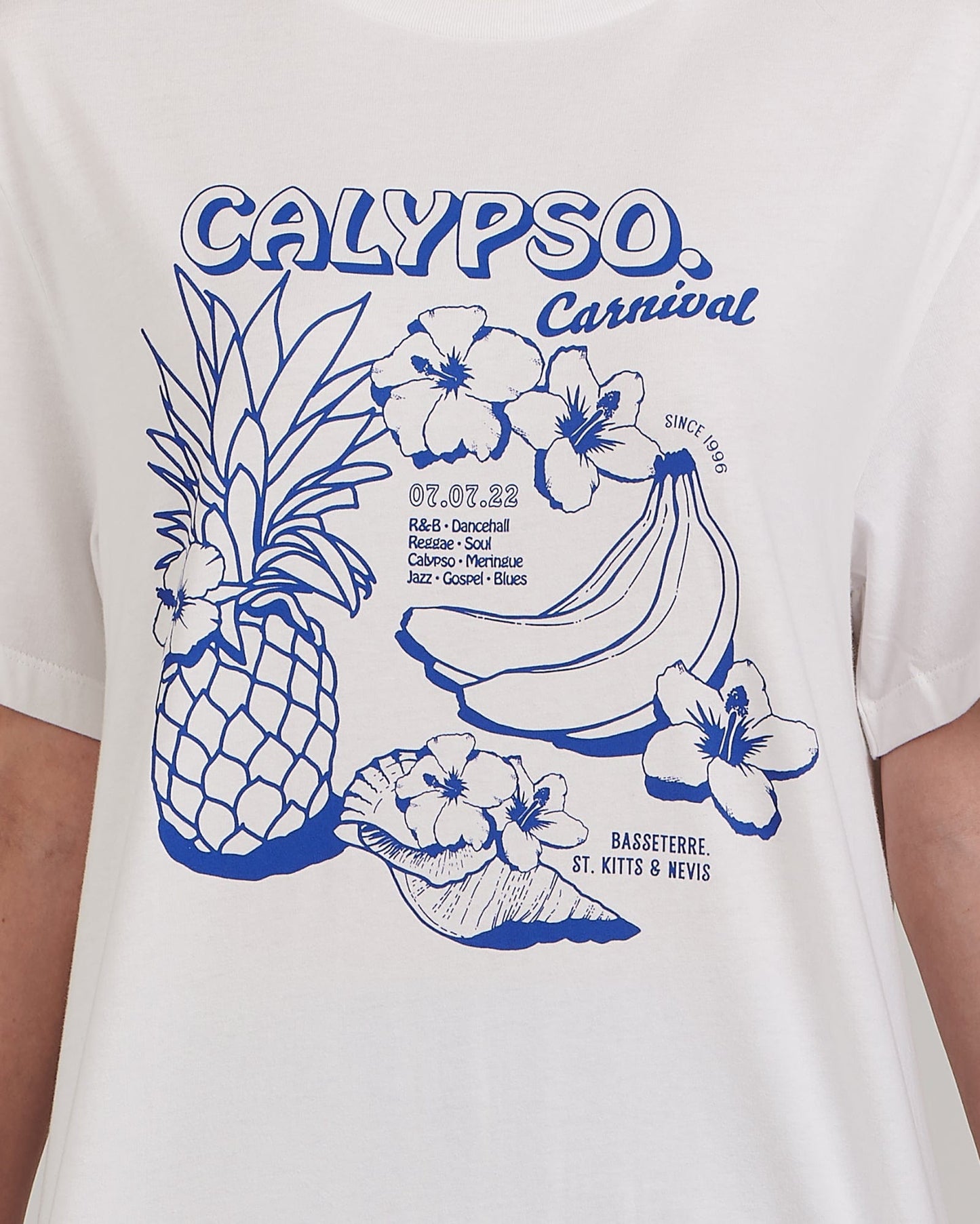 Calypso Boyfriend Tee - White