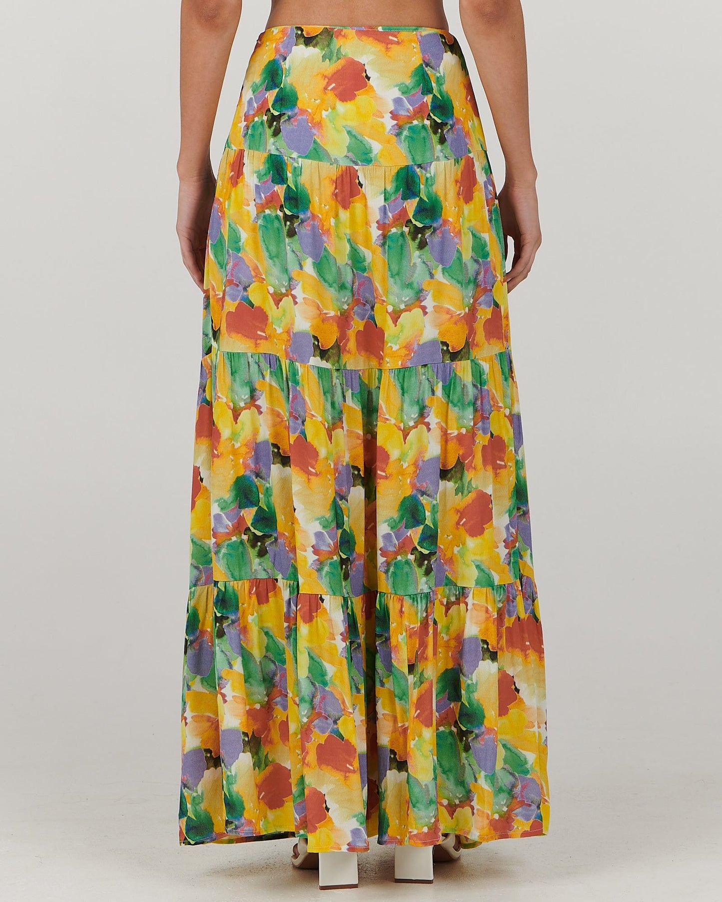 Cheyenne Maxi Skirt - Floral Tango