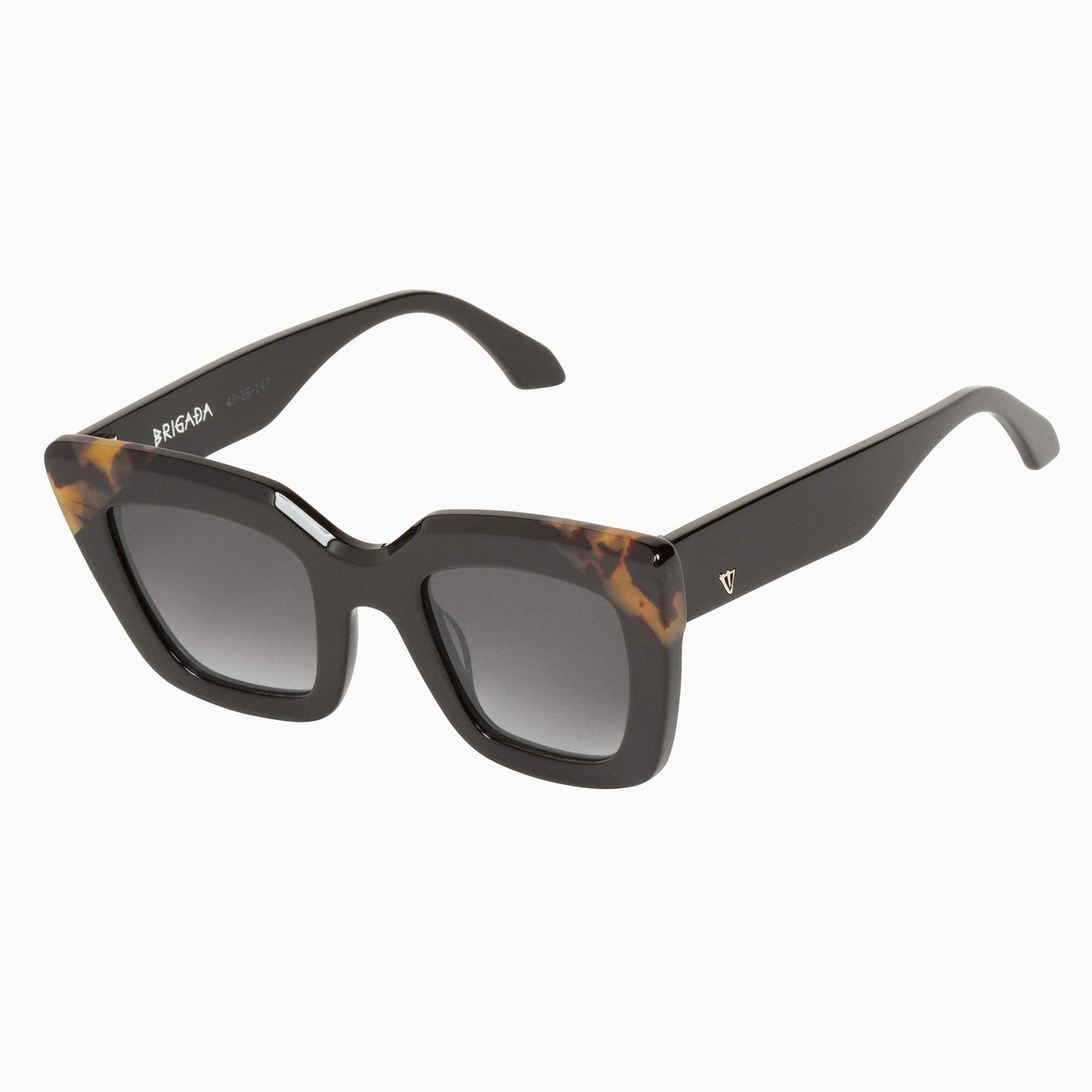 Brigada - Gloss Blk/Tort Corner/Blk Lens SO447