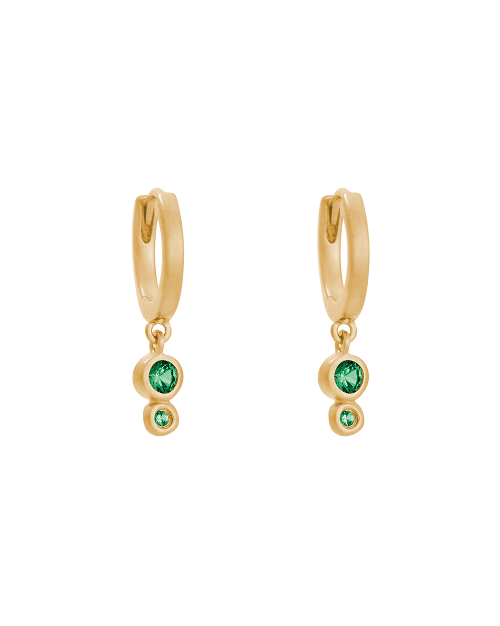 Il Mare Droplet Hoops - Gold