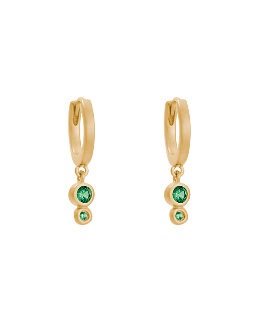 Il Mare Droplet Hoops - Gold