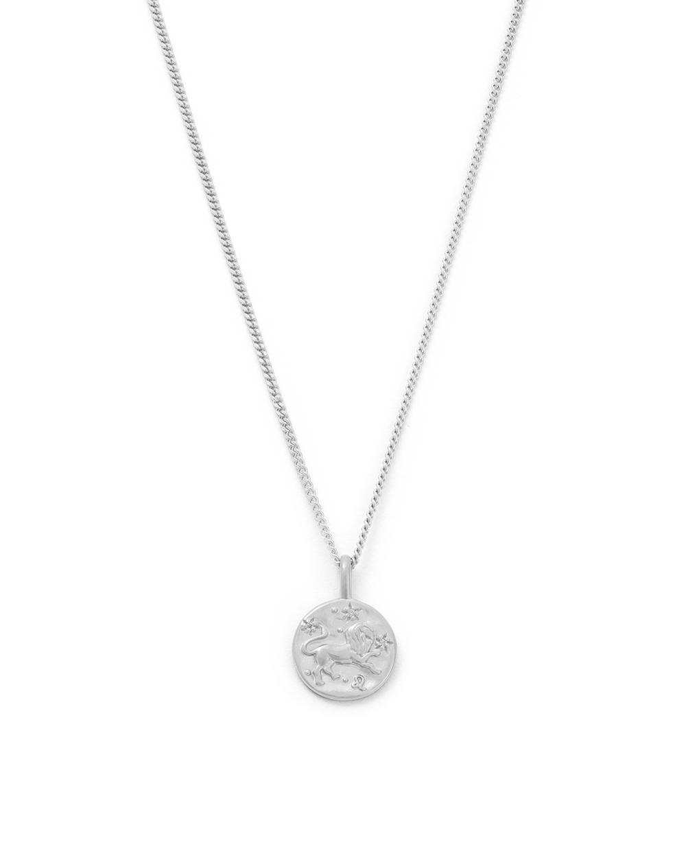 Leo Petite Zodiac Necklace - Silver