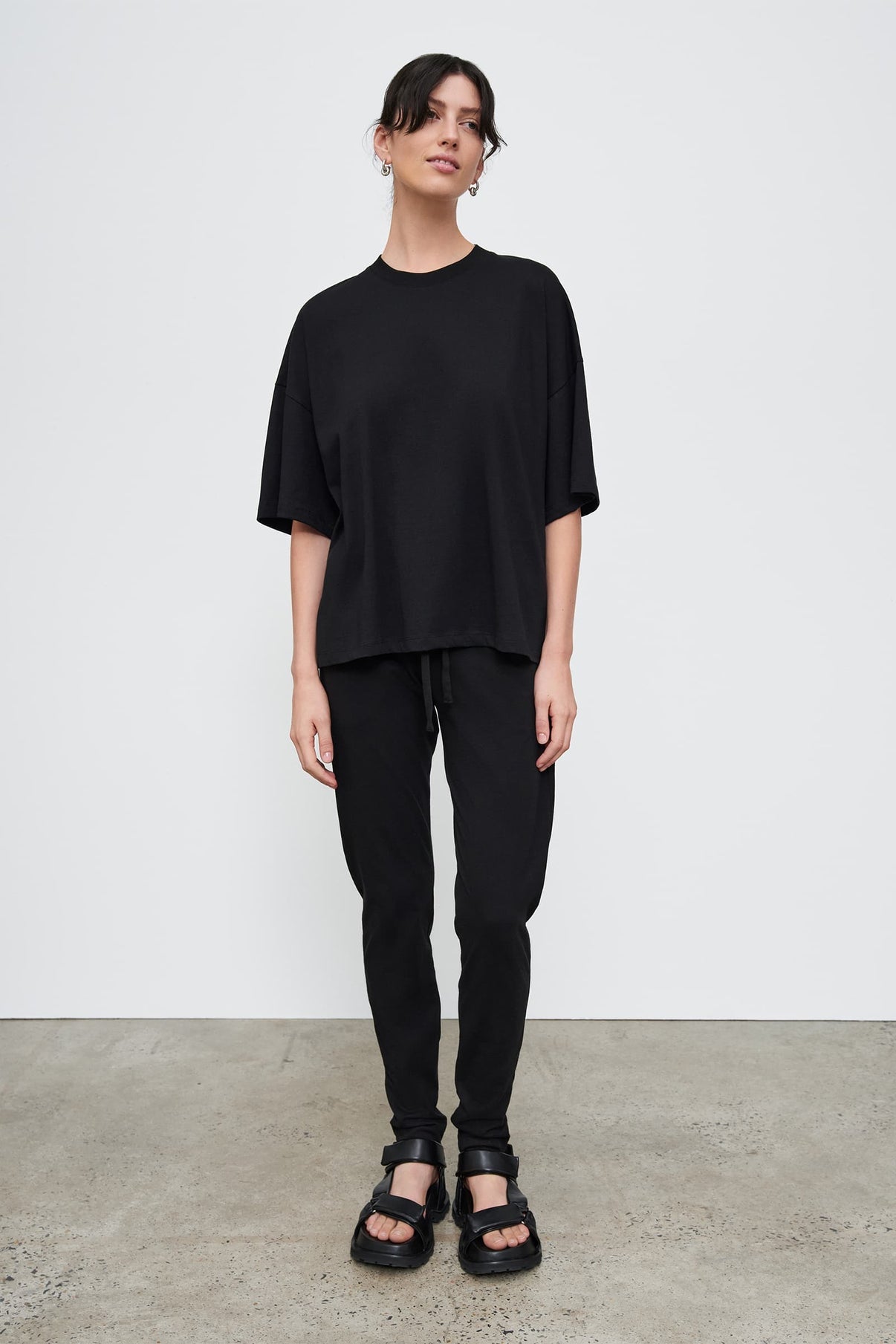 Oversized Boxy Tee - Black