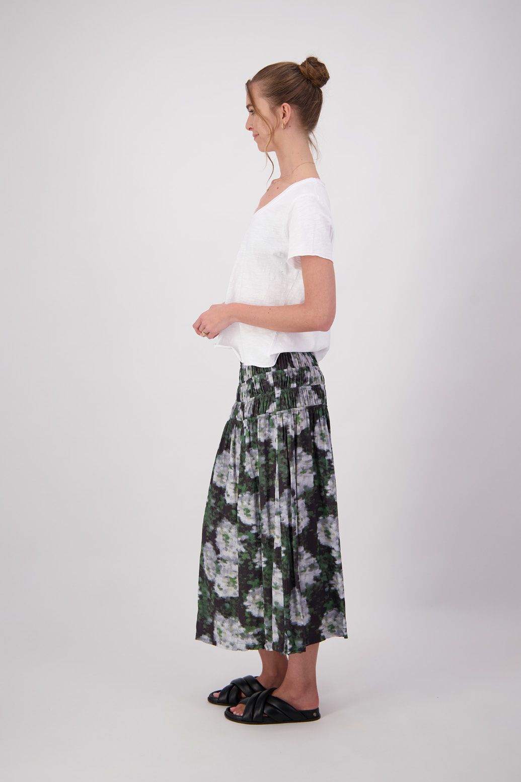 Jemma Skirt - Green Floral