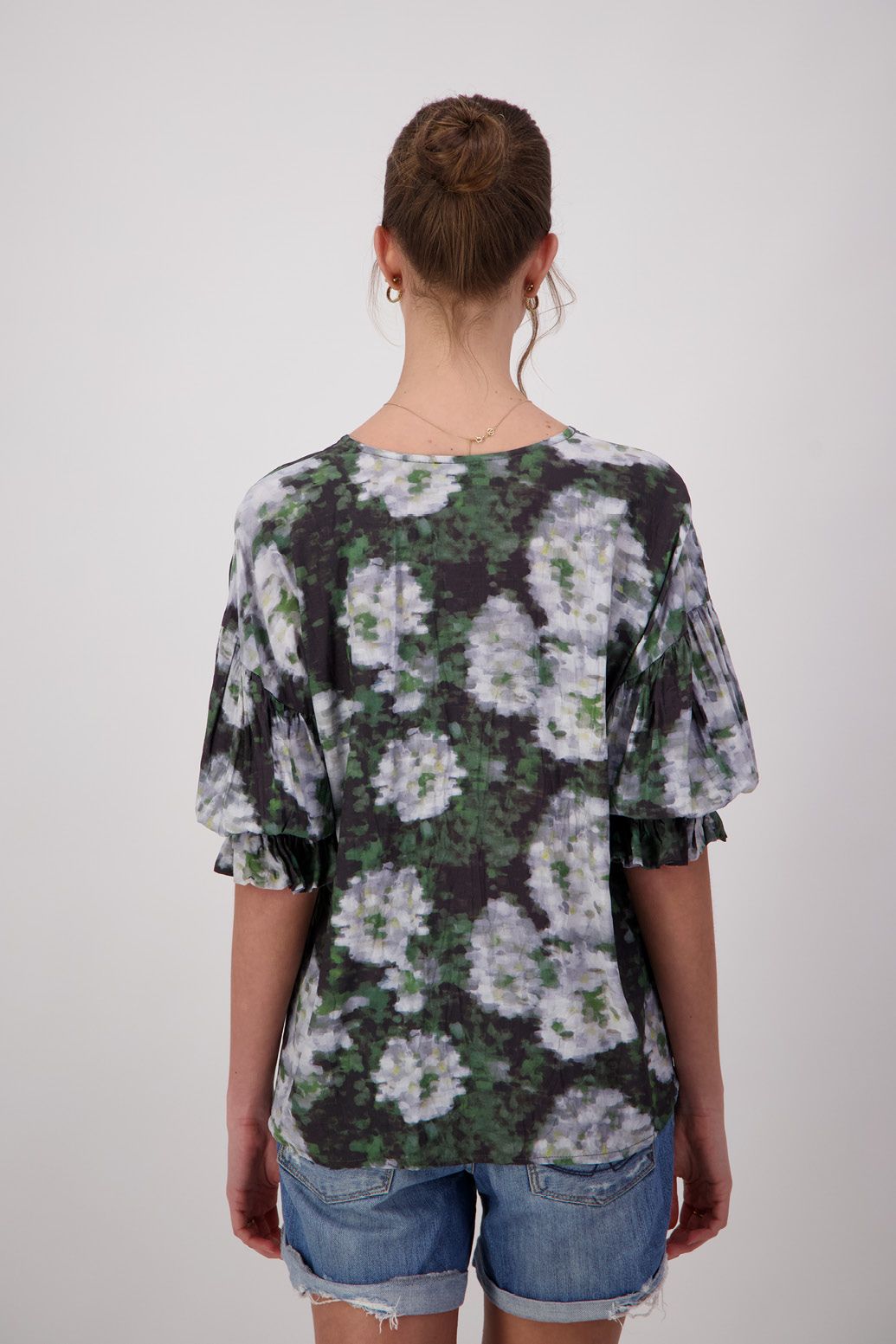 Timmy Top - Green Floral