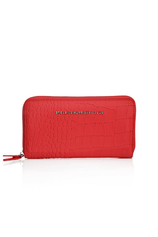 Big Trouble Wallet - Cherry Leather