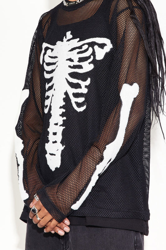 X-Ray Longsleeve Top - Black