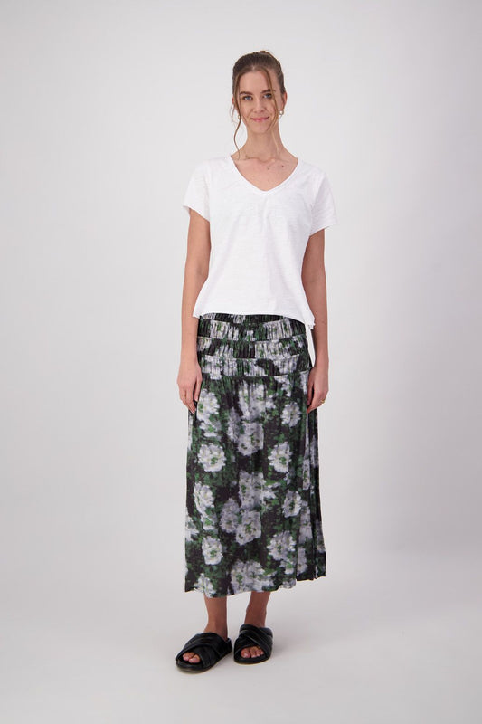 Jemma Skirt - Green Floral